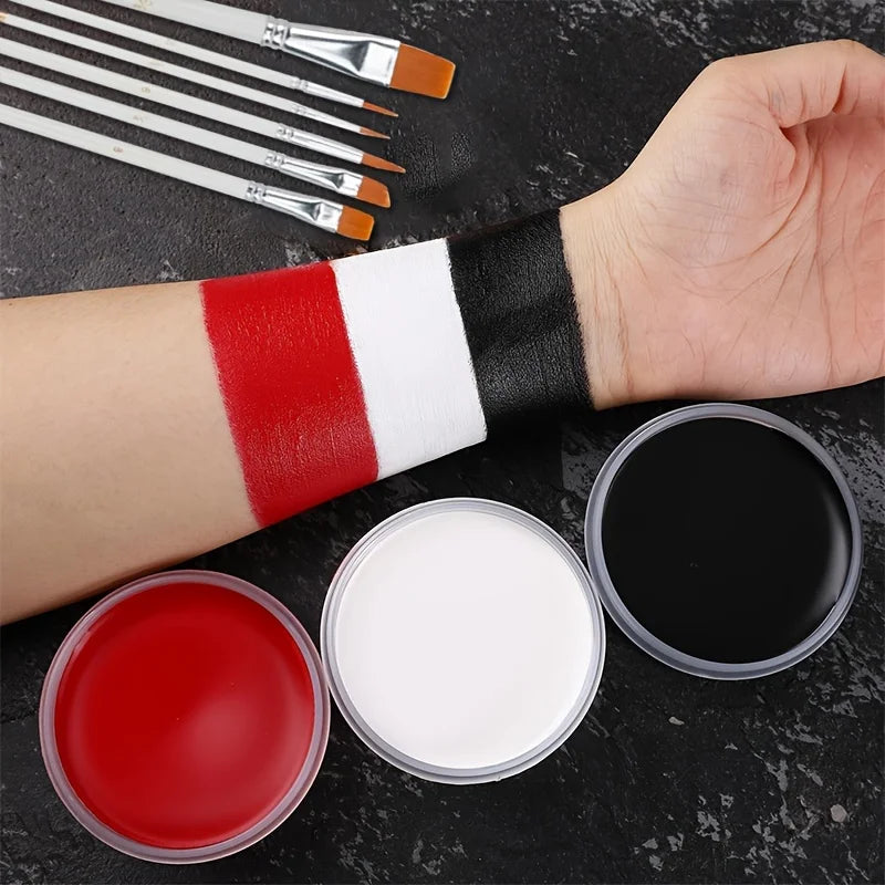 Professional Face and Body Paint Set for Halloween and Costume Makeup - 1