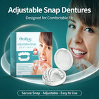 Adjustable Snap-On Cosmetic Dentures for Smile Restoration