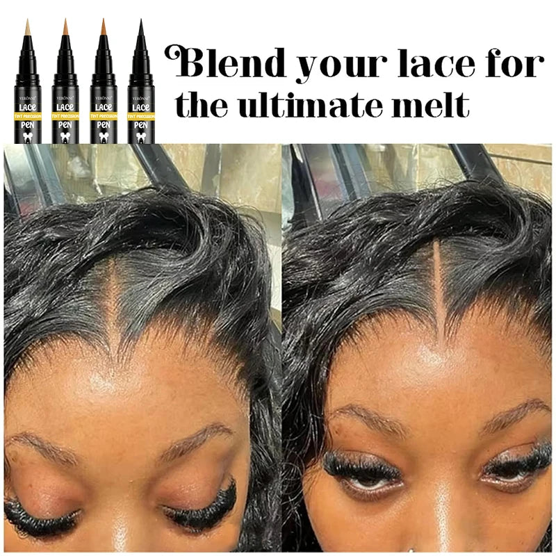 Tinted Lace Precision Parting Pen for Wigs