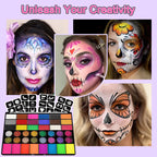 42-Color Professional Face and Body Paint Palette