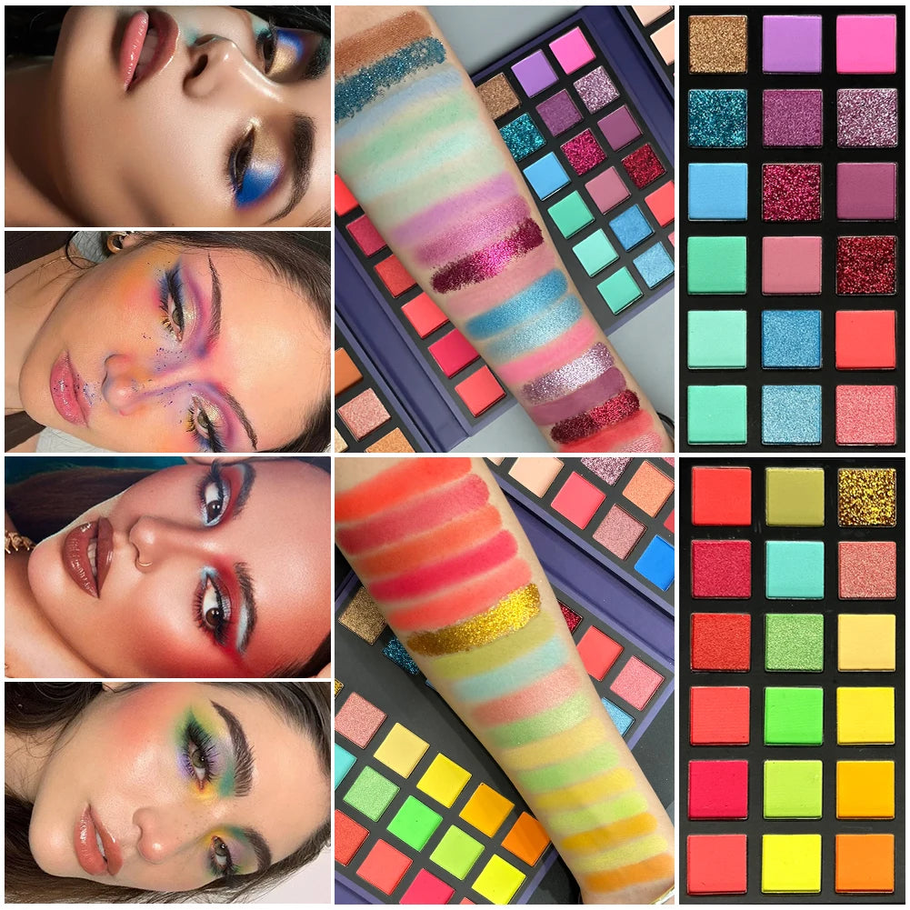 72-Color Professional Rainbow Eyeshadow Palette
