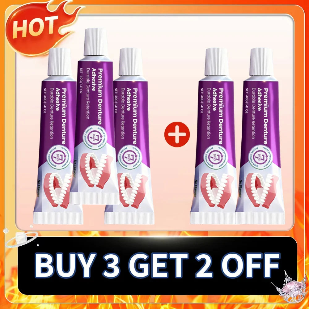 Denture Adhesive Cream for Secure Long-Lasting Hold