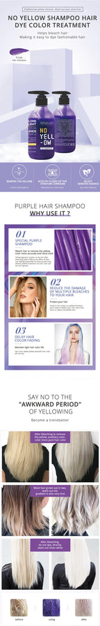 Purple Toning Shampoo for Blonde and Silver Hair