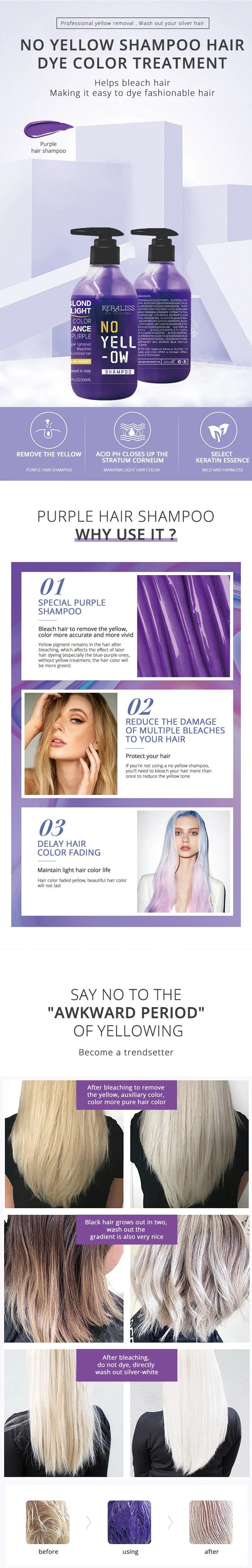 Purple Toning Shampoo for Blonde and Silver Hair