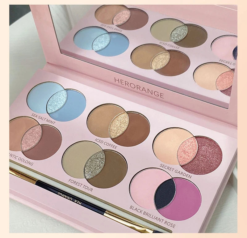18-Color Vibrant Shimmer Eyeshadow Palette