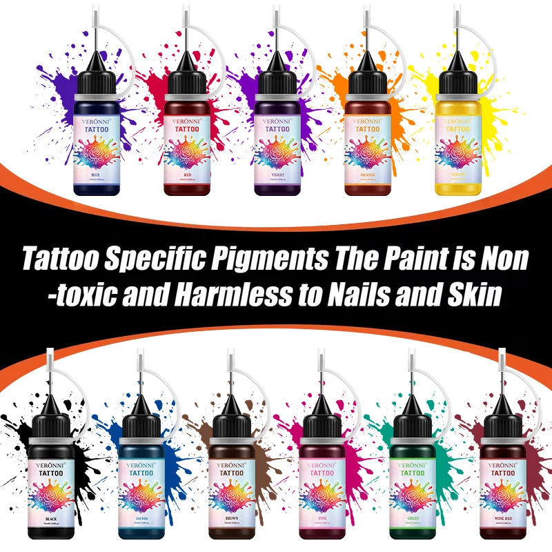Long-Lasting Temporary Black Henna Tattoo Gel for Body Art - 4