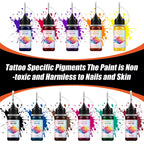 Long-Lasting Temporary Black Henna Tattoo Gel for Body Art