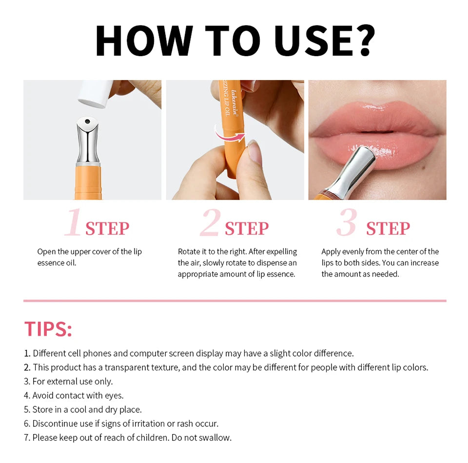 Hydrating Lip Oil Serum for Smooth Plump Lips - 16