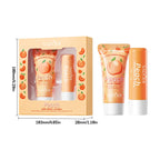 Moisturizing Peach Hand Cream and Lip Balm Set