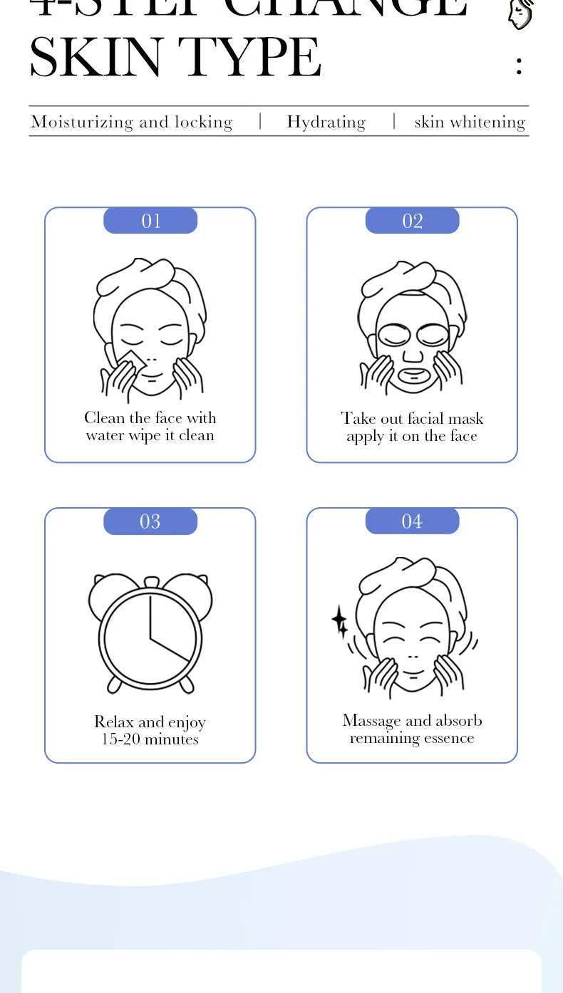 Hydrating Hyaluronic Acid Sheet Masks for Radiant Skin