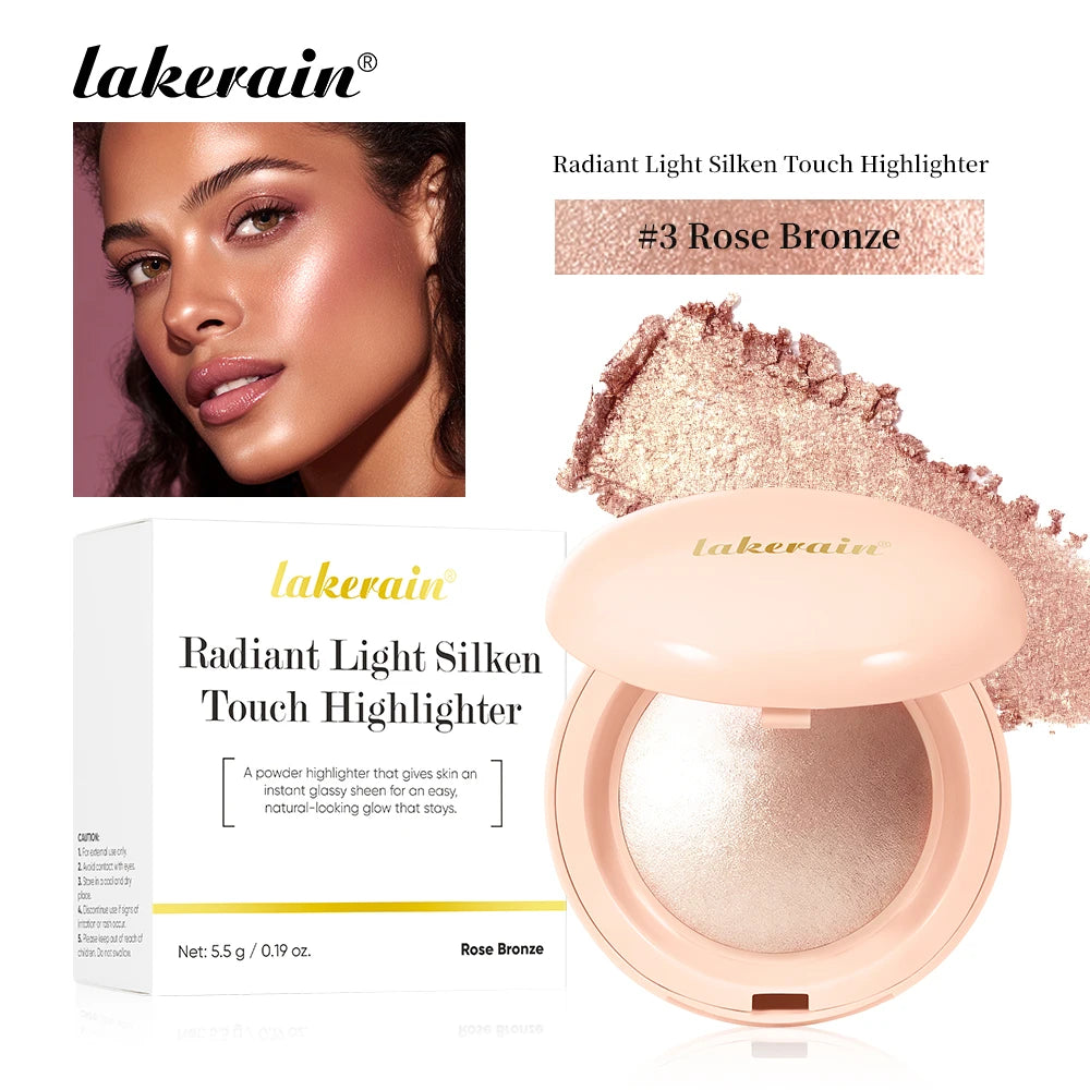 Silken Touch Shimmer Highlighter Powder for Radiant Glass Skin - 21