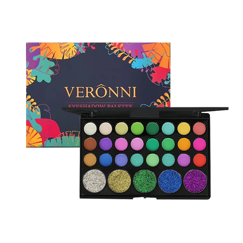 Multi-Finish Waterproof Eyeshadow Palette - 15
