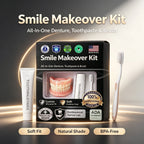 Instant Comfort Moldable Denture Set for Natural Smile