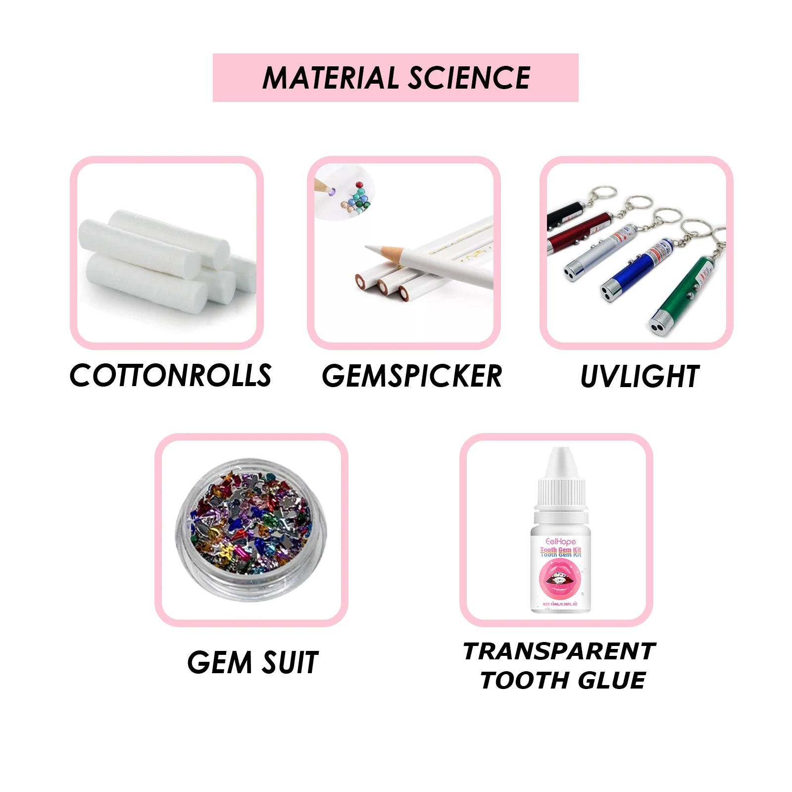 DIY Professional Tooth Gem Kit for Sparkling Dental Jewelry - 14