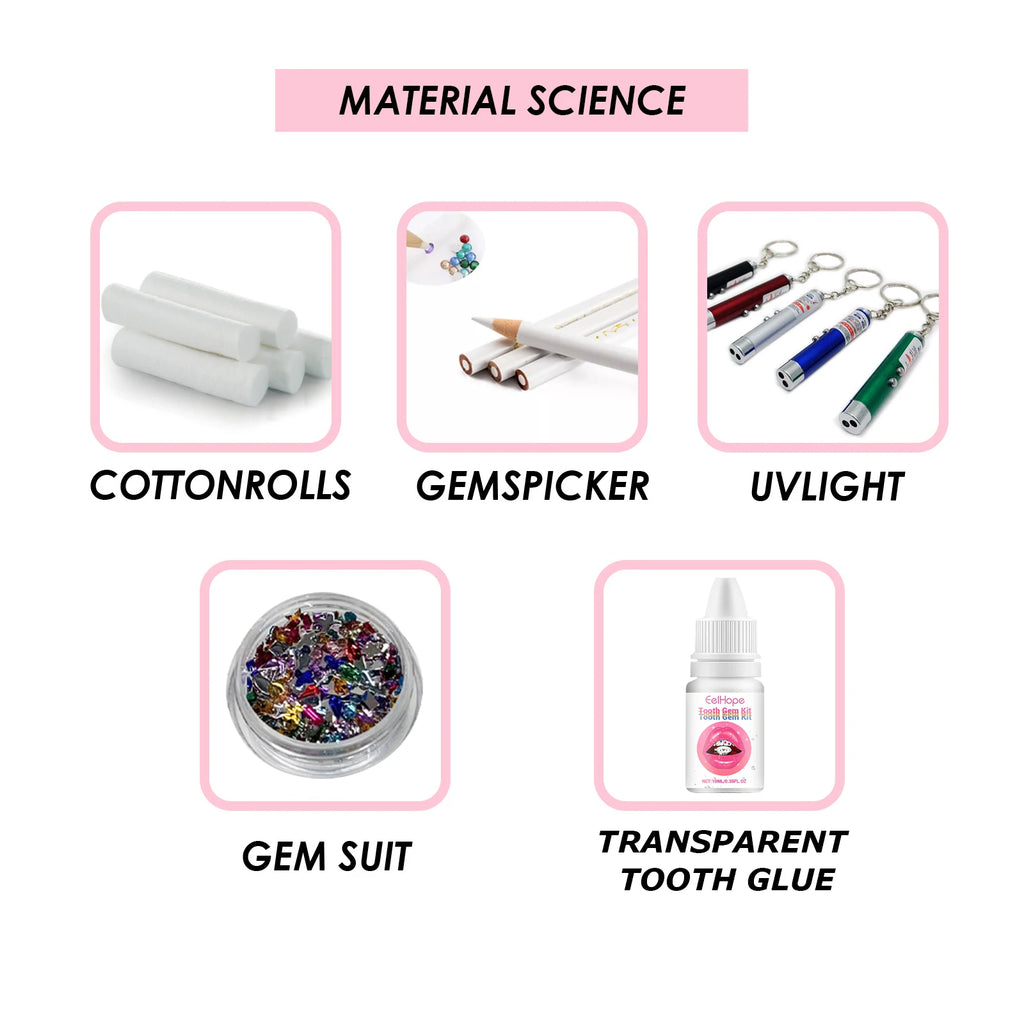 DIY Professional Tooth Gem Kit for Sparkling Dental Jewelry