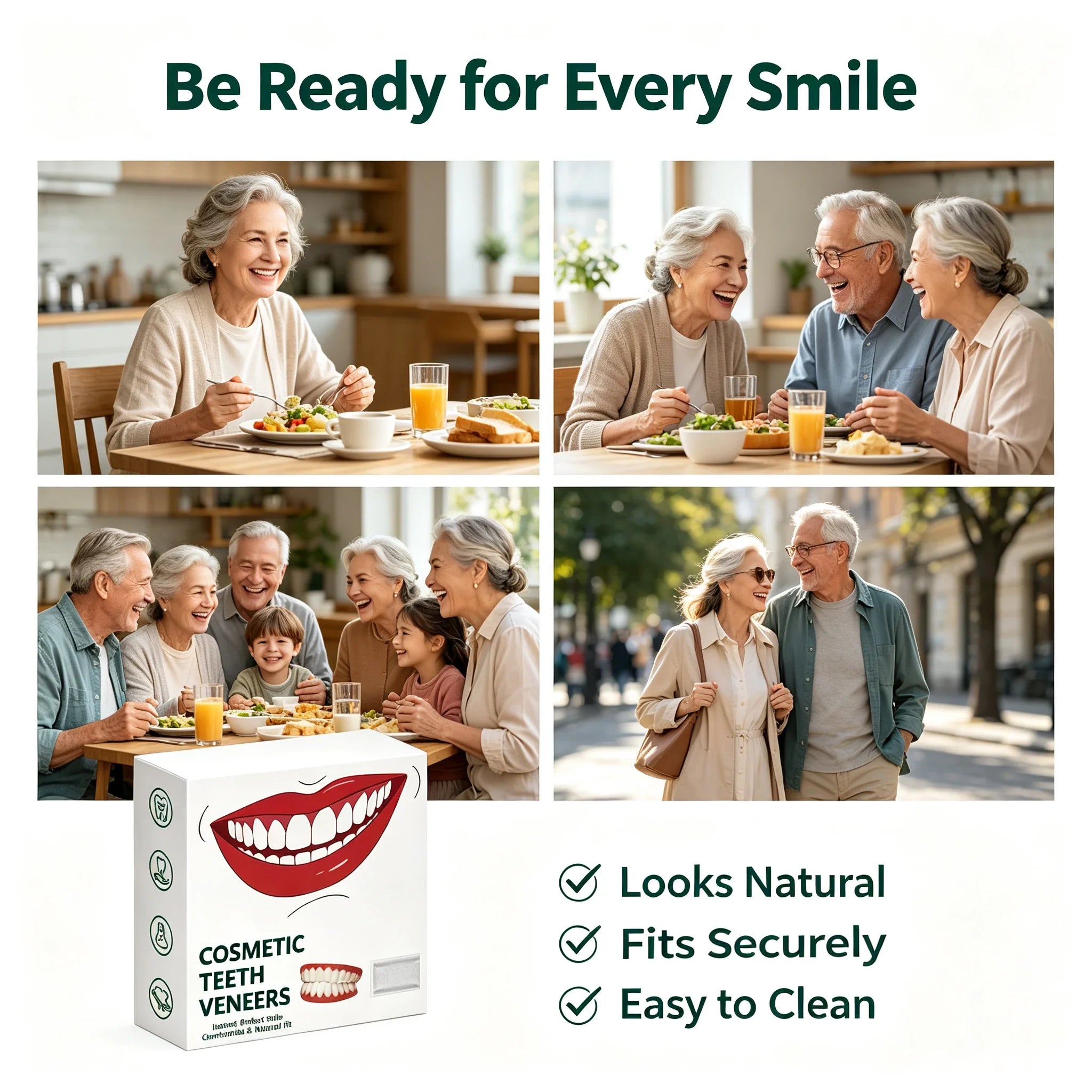 Comfortable Silicone Denture Set for Daily Use - 12