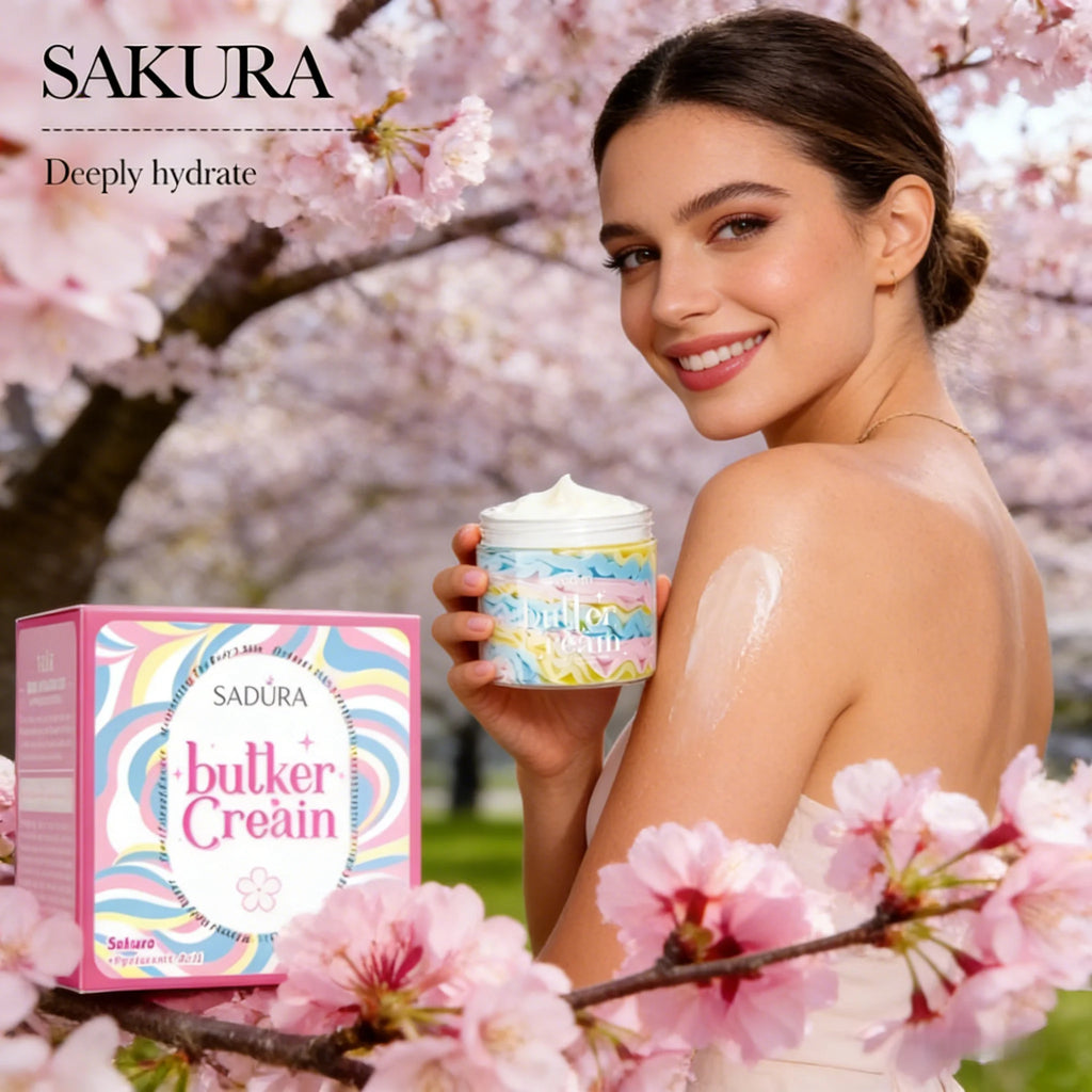 Sakura Moisturizing Body Cream for Smooth Glowing Skin