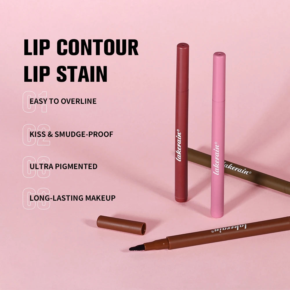 Dual-Sided Long-Lasting Lip Stain and Liner Pen