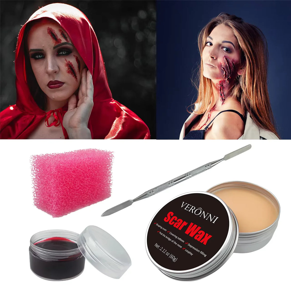 Special Effects SFX Makeup Wax Kit for Scars and Halloween Wounds