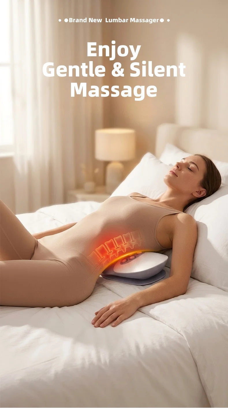 Electric Lumbar Traction Massager for Back Pain Relief