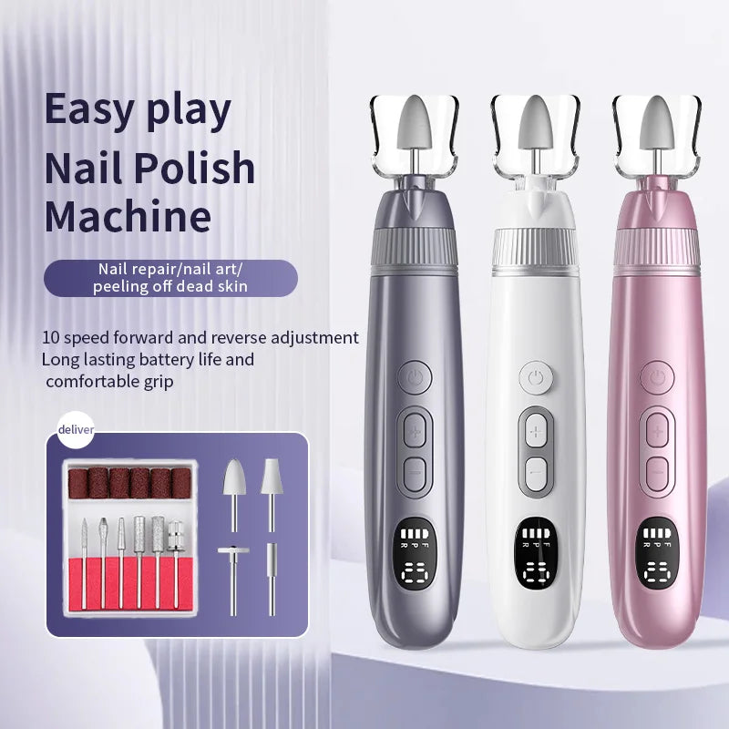 Electric Cordless Nail Drill and Manicure Kit - 1