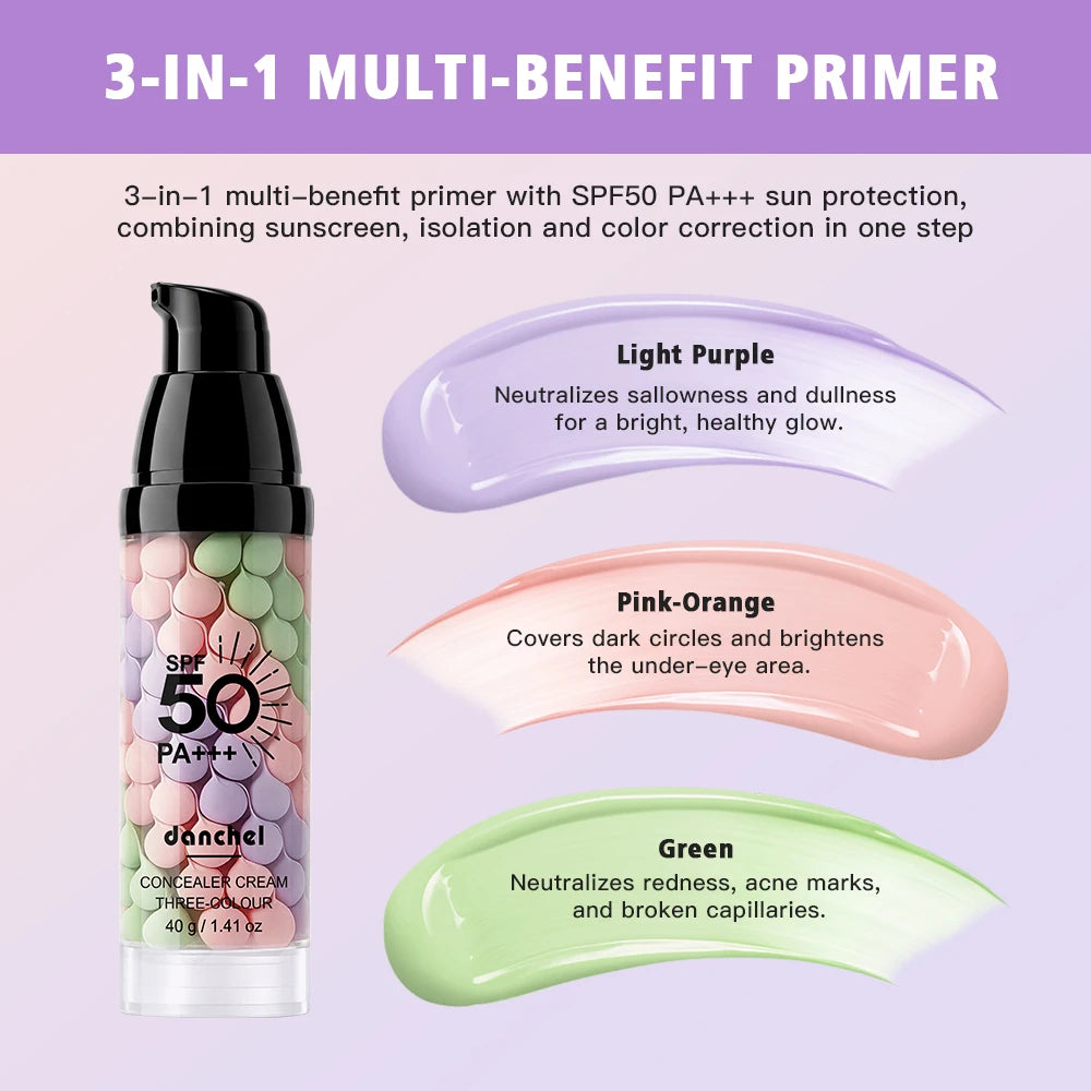 3-in-1 Color Correcting Makeup Primer with SPF 50 - 5