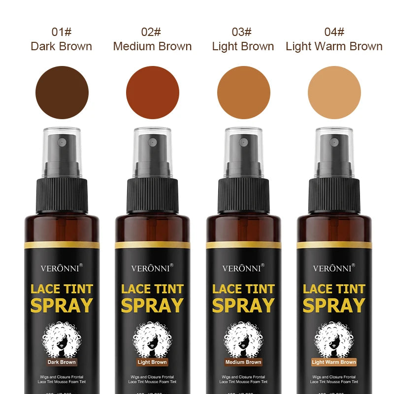 Dark Brown Lace Tint Spray for Natural Wig Blending