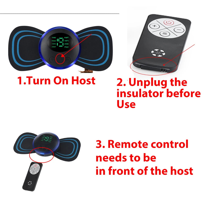 Portable Electric EMS Muscle Stimulator Massage Patch