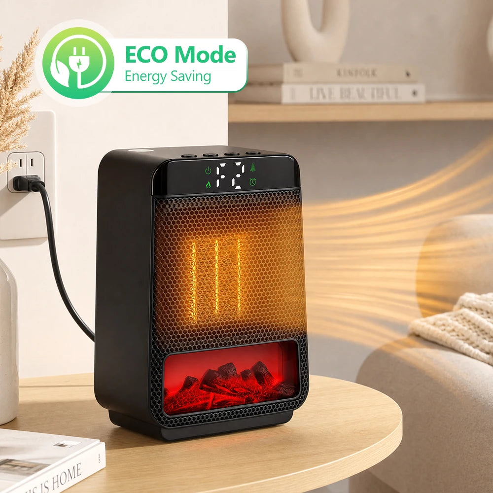 Portable Electric Space Heater with Rapid Ceramic Heating