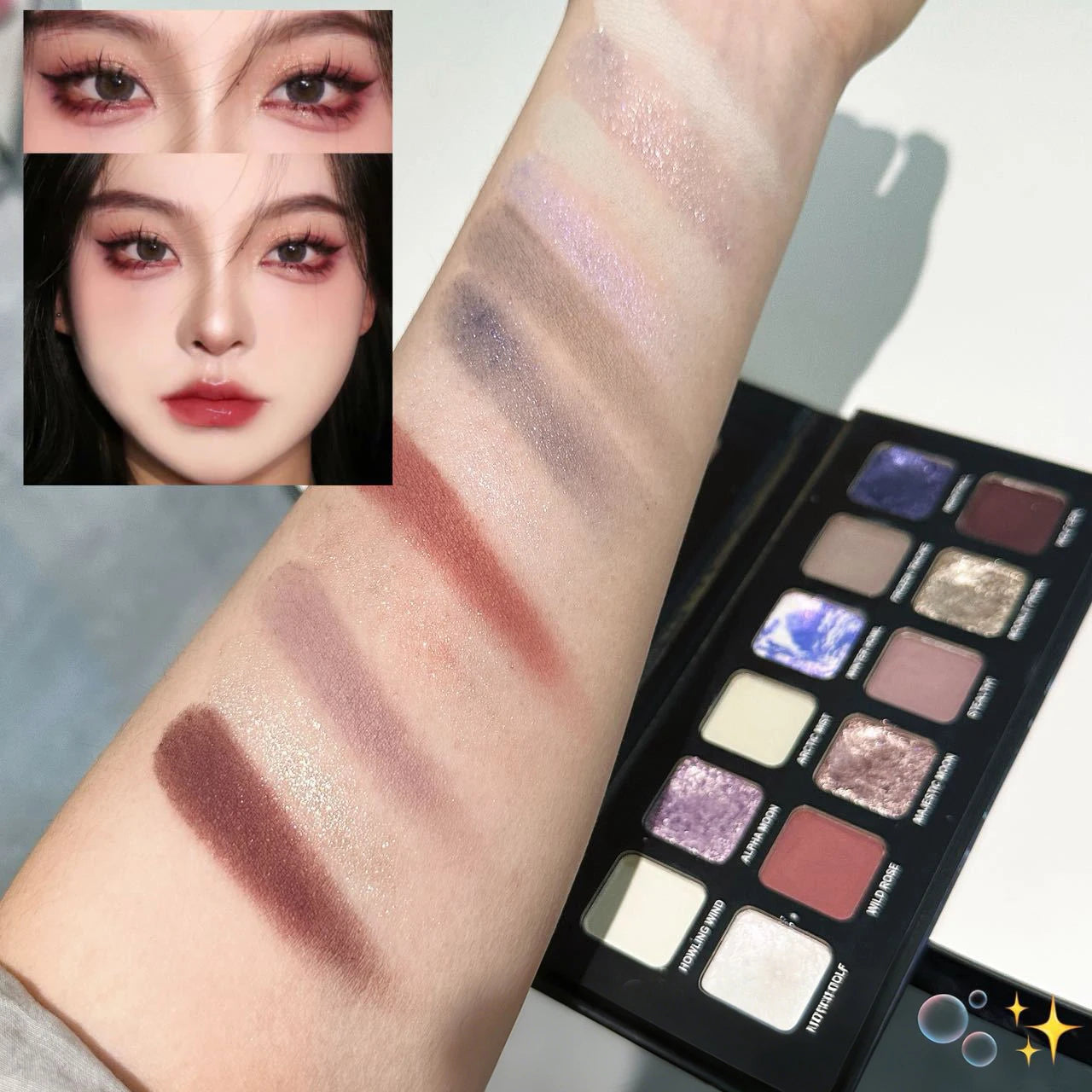 12-Color Shimmer and Matte Eyeshadow Palette - 5