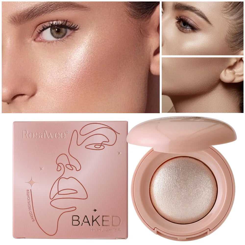 Shimmering Face Highlighter Powder for Natural Glow