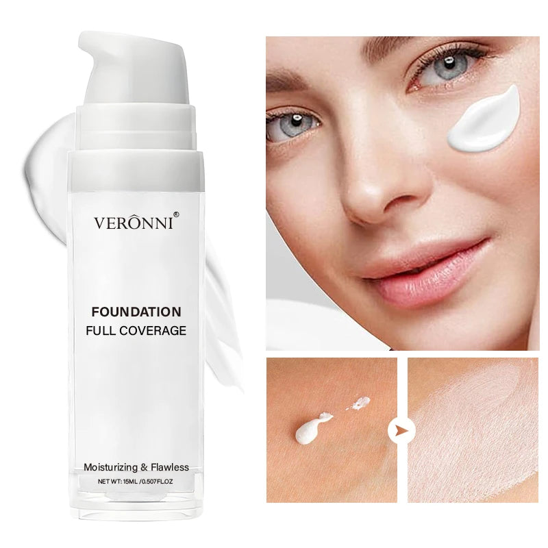 Full Coverage Matte White Liquid Foundation for Cosplay and SFX