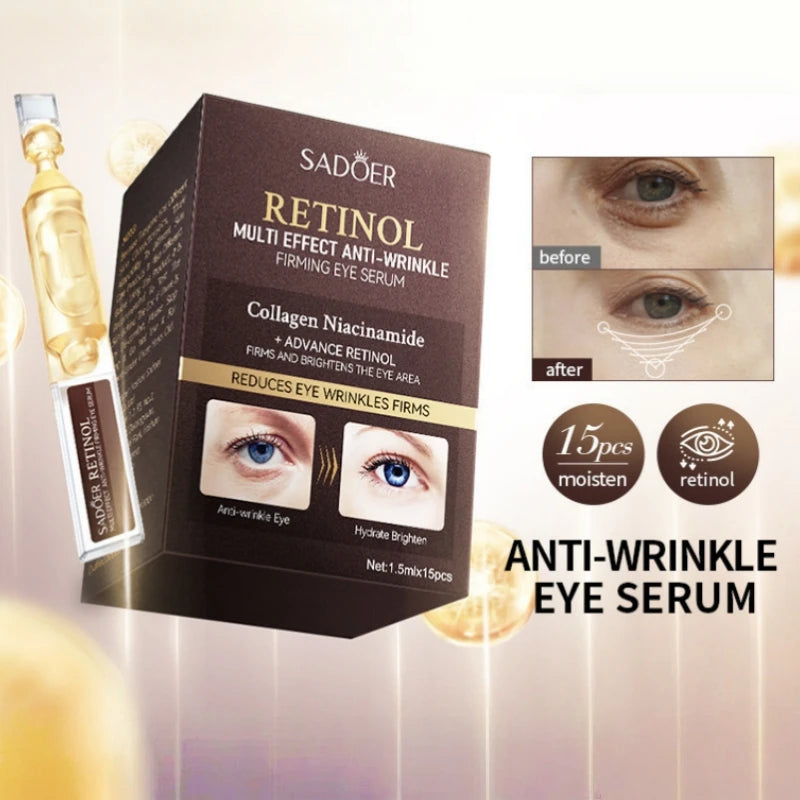 Retinol Anti-Wrinkle Firming Eye Serum for Dark Circles and Puffiness
