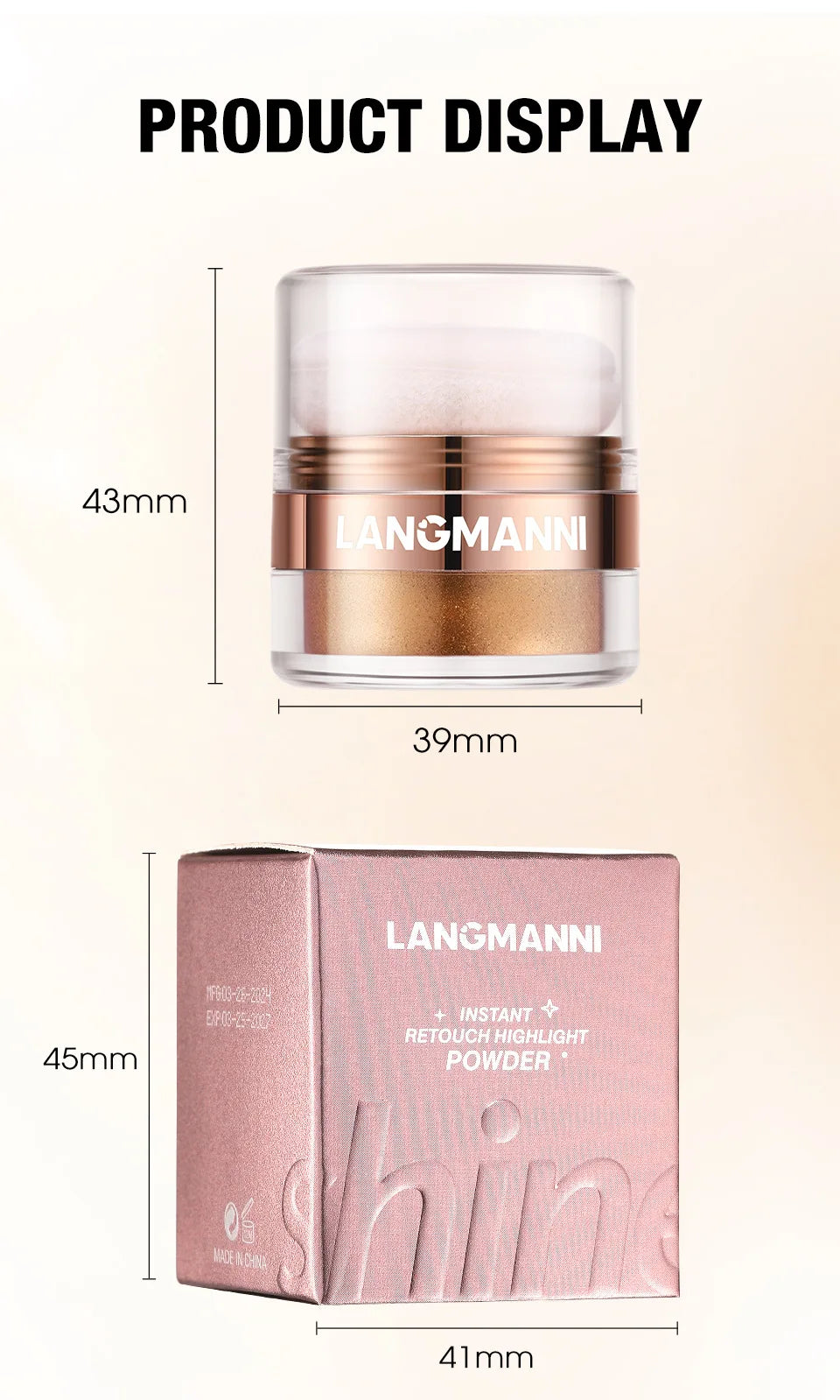Shimmering Diamond Body Highlighter Powder