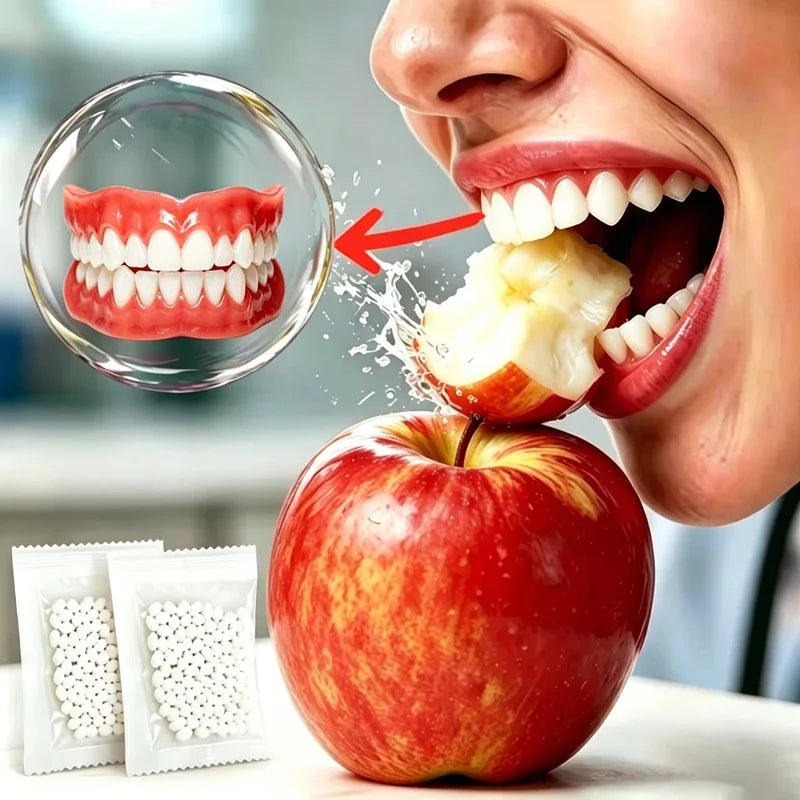 Comfortable Realistic Silicone Smile Dentures for Adults - 2