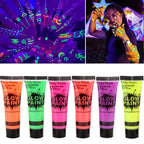 Neon UV Glow Face and Body Paint for Parties and Festivals