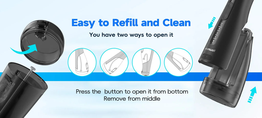 Portable Cordless Water Flosser for Teeth and Braces
