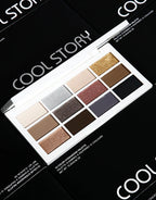 12-Color Neutral Eyeshadow Palette for Smoky and Party Looks