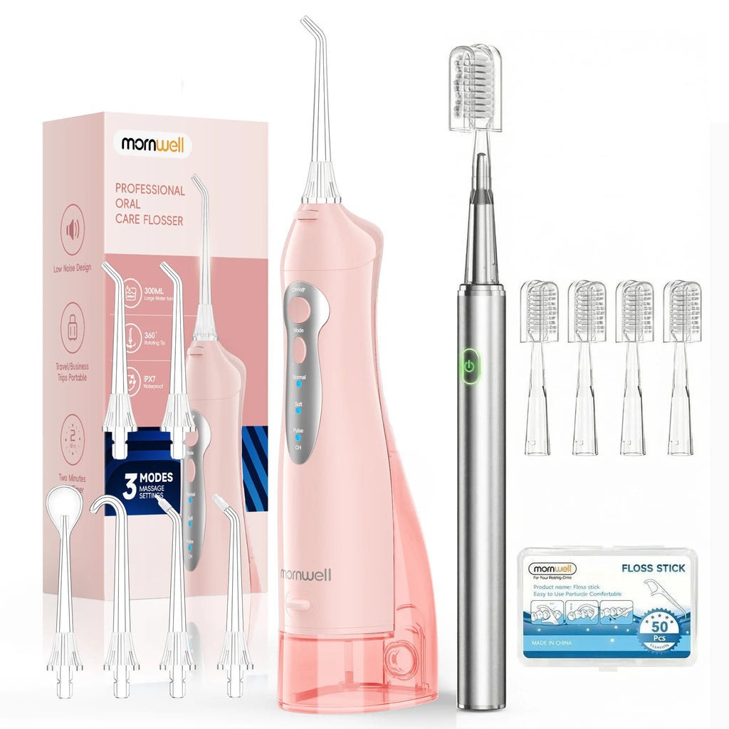 Portable Oral Irrigator and Electric Toothbrush Combo