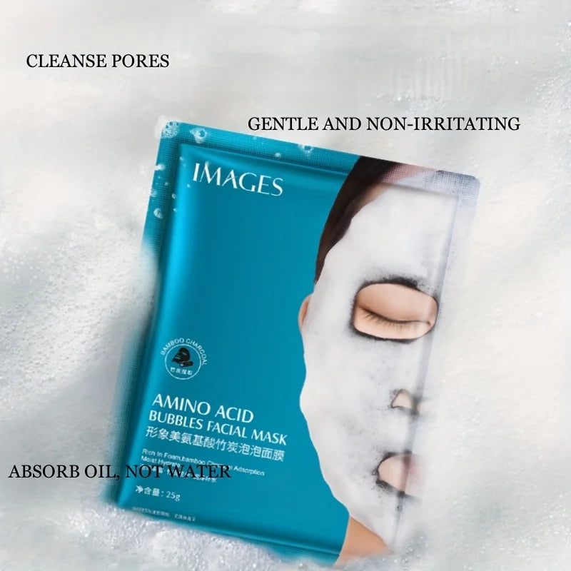 Bamboo Charcoal Bubble Cleansing Mask for Deep Pore Detox