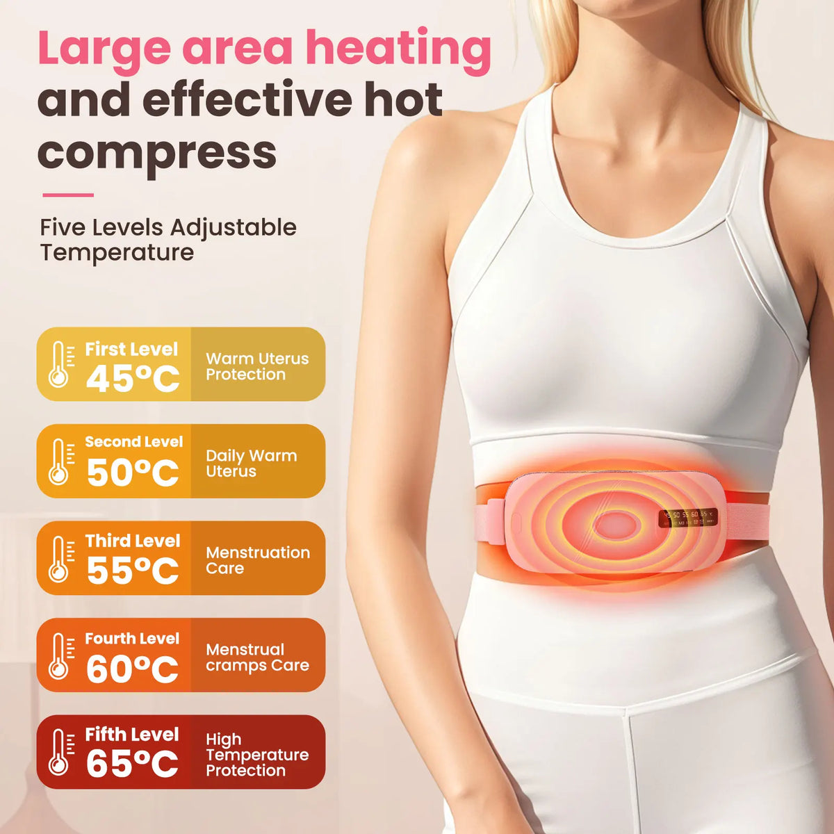 Portable Cordless Heating Pad for Menstrual Cramp Relief