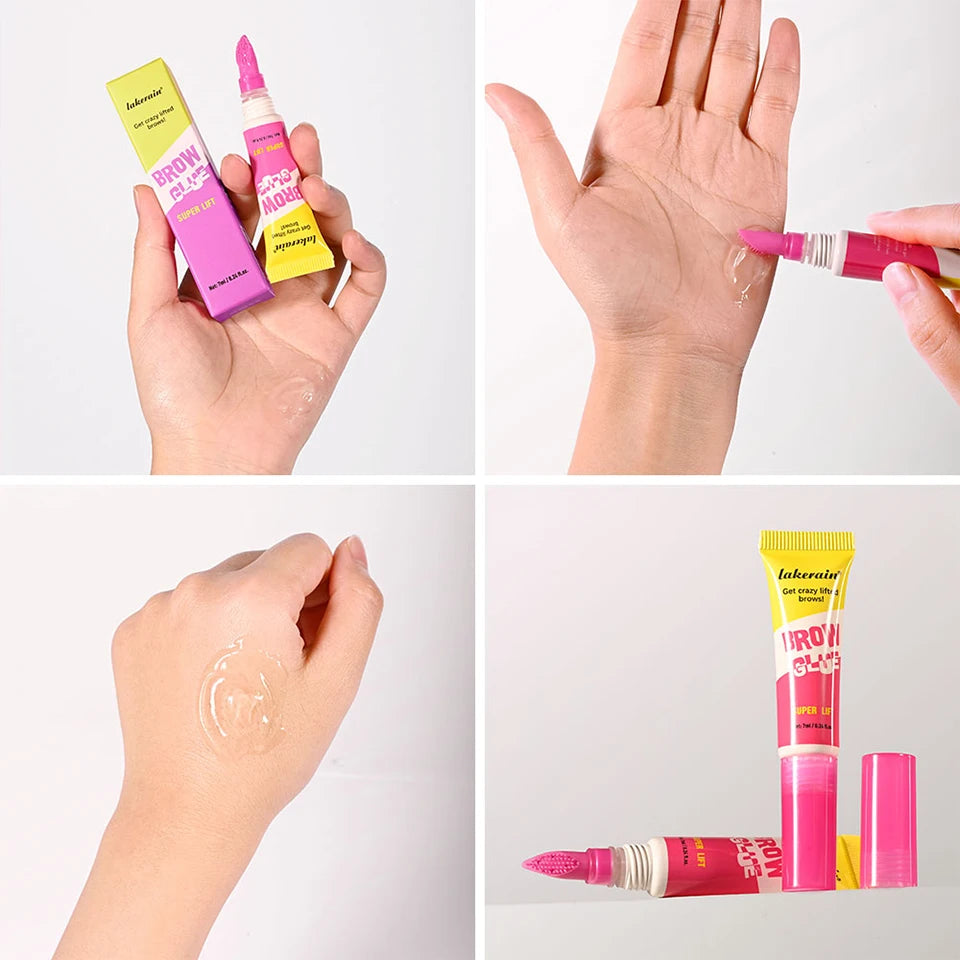 Long-Lasting Brow Lamination Styling Gel with Built-in Comb