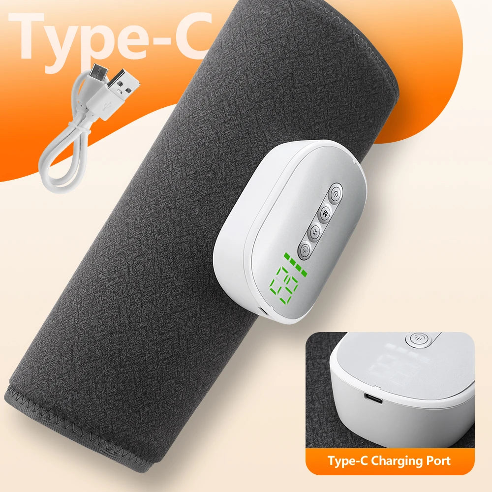 Cordless Heated Air Compression Leg Massager