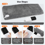 Electric Flannel Heating Pad for Pain Relief and Muscle Relaxation