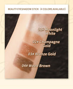 Waterproof Shimmer Eyeshadow Stick for Long-Lasting Eye Makeup