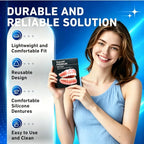 Custom Fit Silicone Cosmetic Dentures