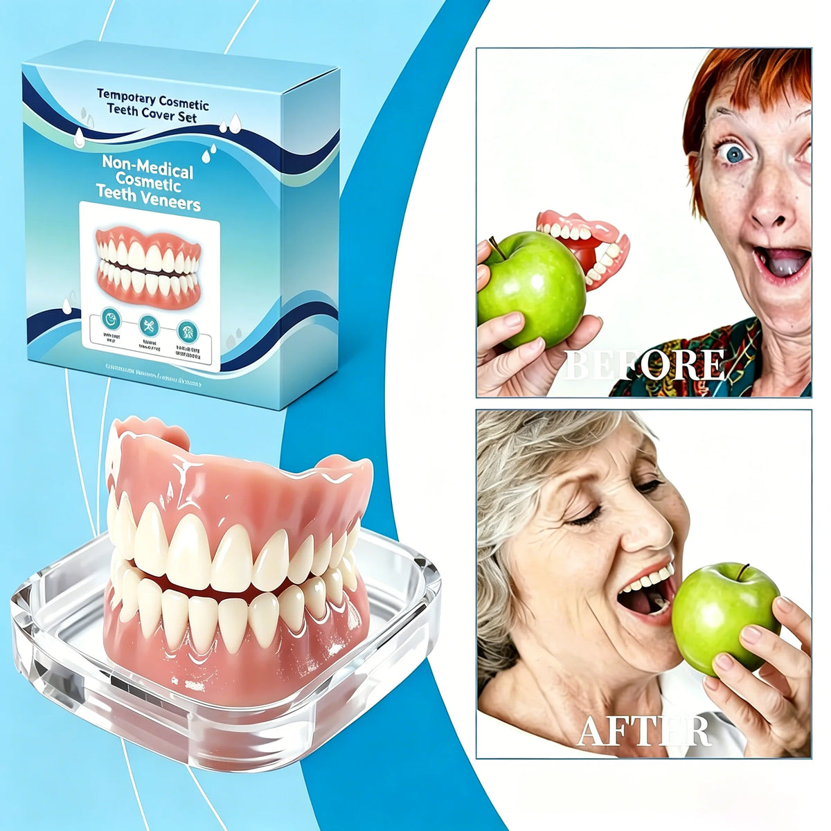 Adjustable Cosmetic Teeth Veneers Set