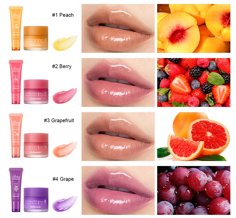 Moisturizing Lip Balm and Overnight Recovery Mask Set
