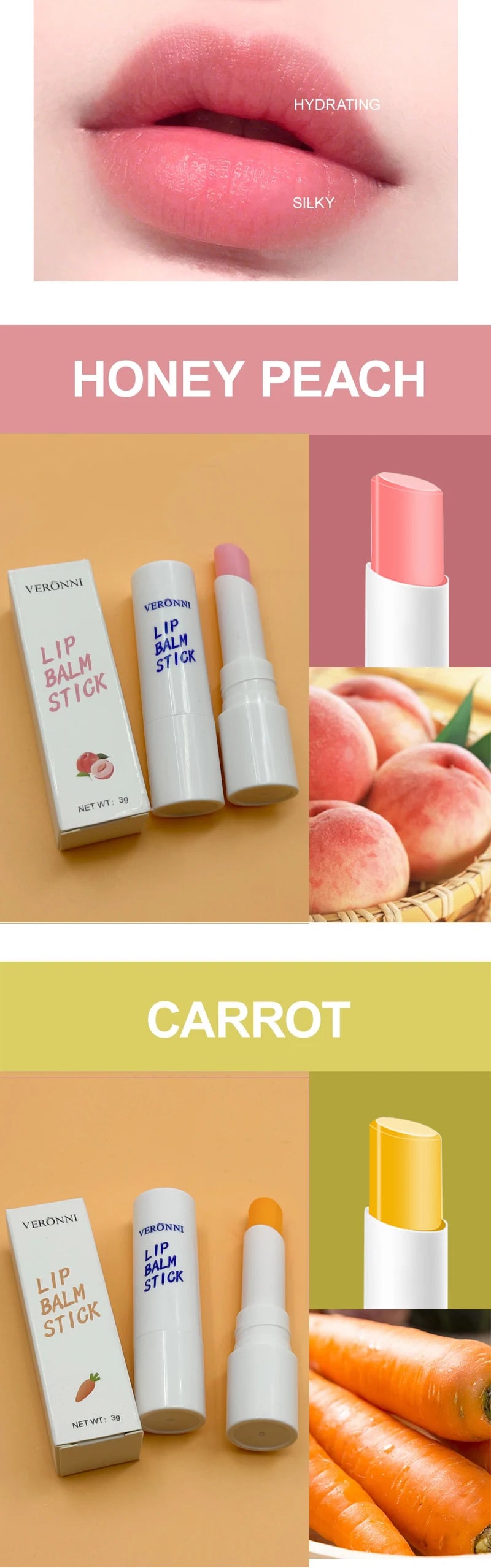 Color-Changing Moisturizing Lip Balm Set