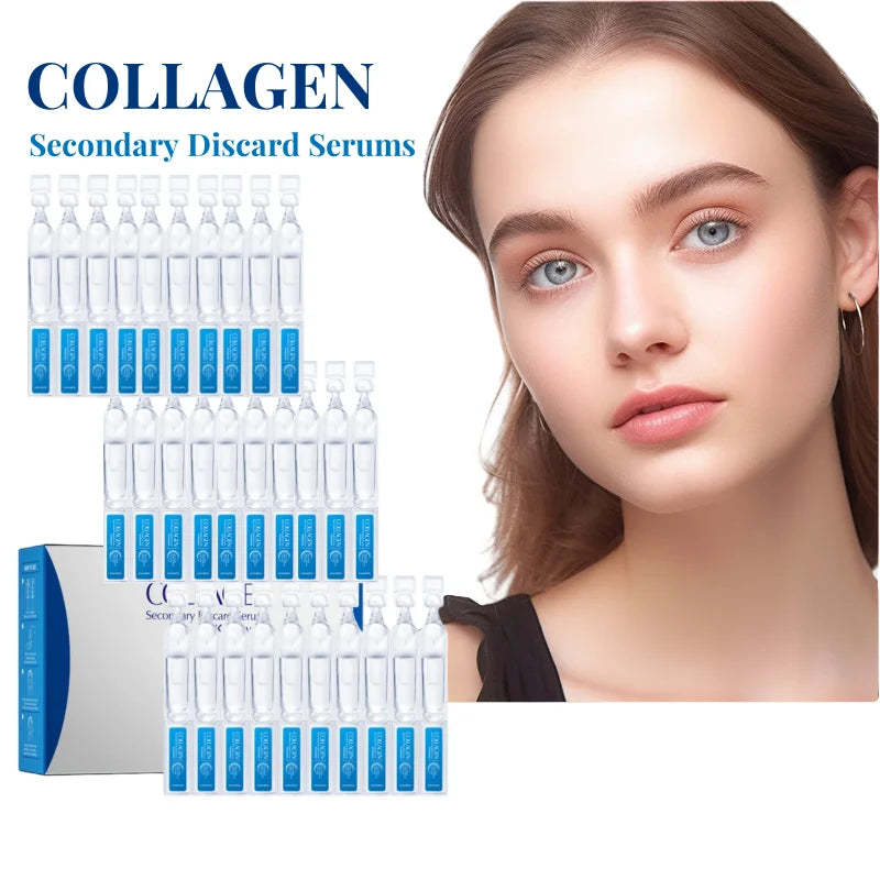 Collagen Hydrating Face Serum Ampoules for Radiant Skin